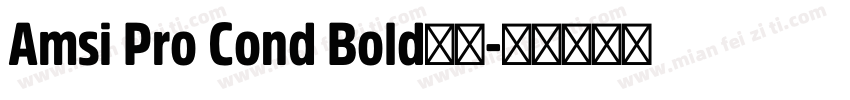 Amsi Pro Cond Bold字体字体转换